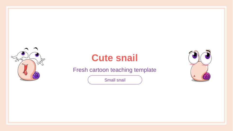 Cute snail