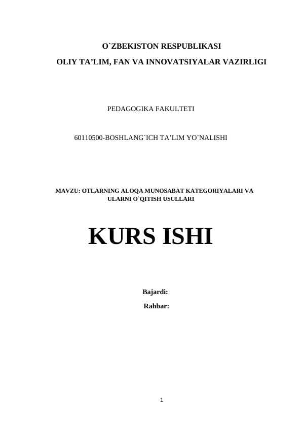 KURS ISHI