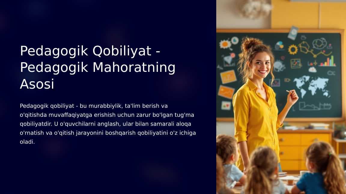 Pedagogik Qobiliyat - Pedagogik Mahoratning Asosi
