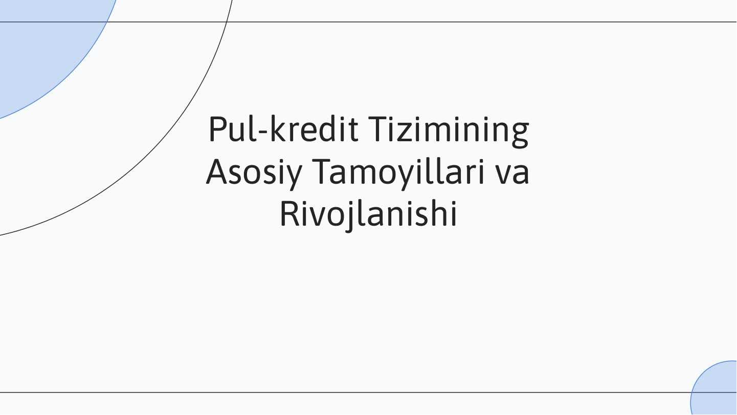 Pul kredit tizmi
