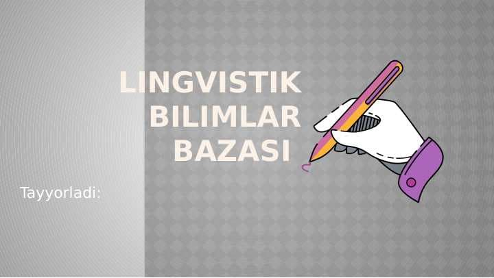 Lingvistik bilimlar bazasi