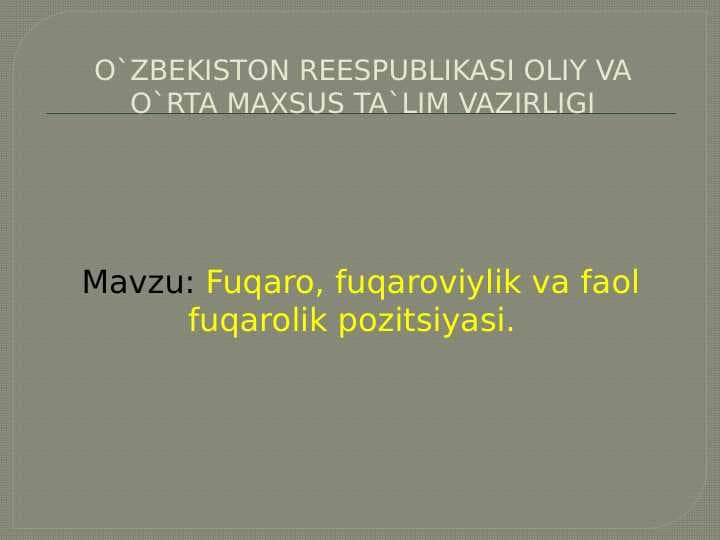 Fuqaro, fuqaroviylik va faol fuqarolik pozitsiyasi