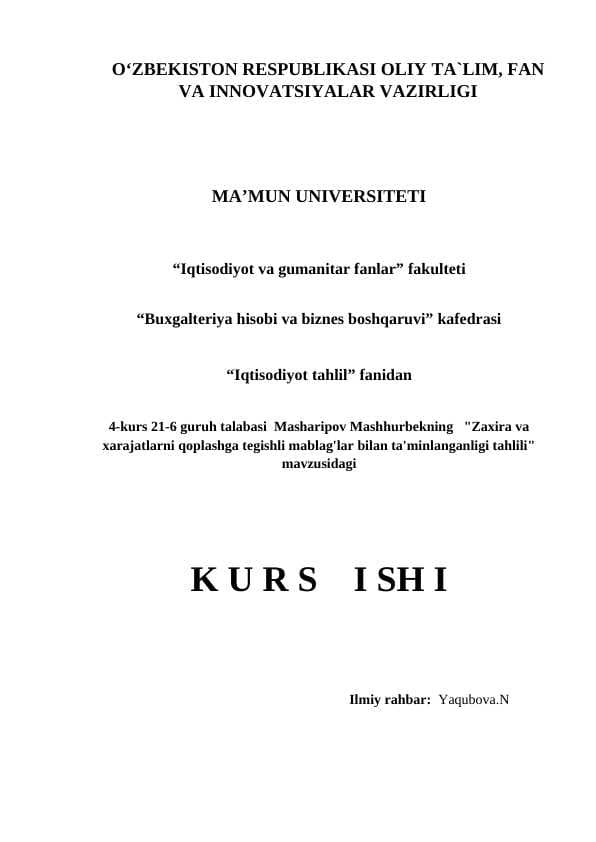 Kurs ishi