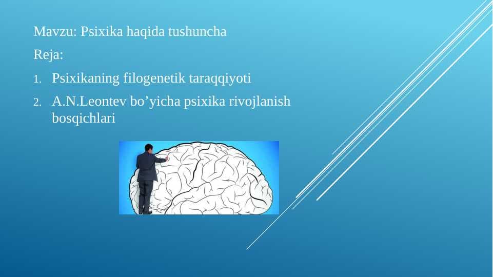 Psixika haqida tushuncha