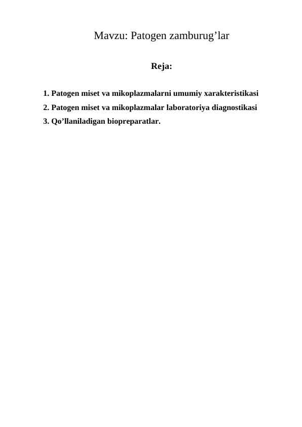Patogen zamburug’lar
