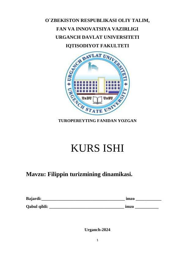 Filippin turizmining dinamikasi