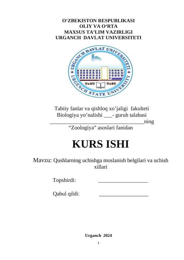 Qushlarning uchishga moslanish belgilari va uchish xillari