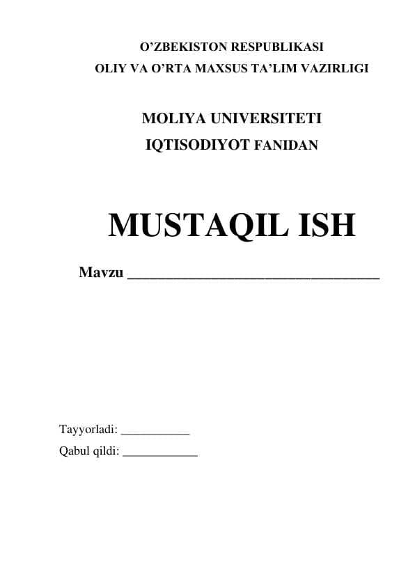 FOND BOZORINING RIVOJLANTRISH ISTIQBOLLARI