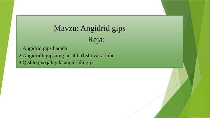Angidrid gips