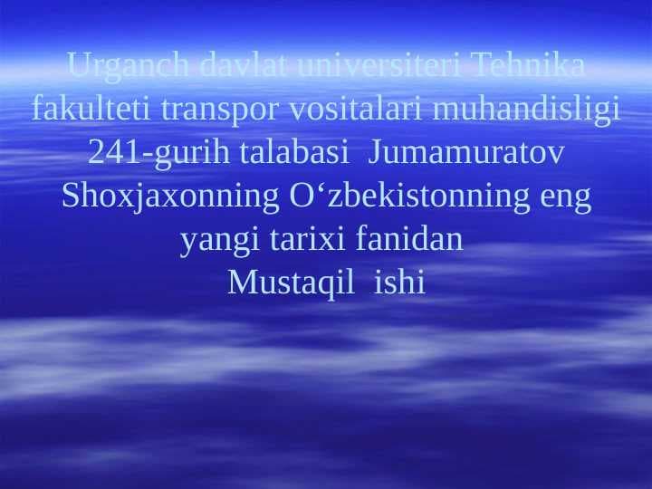 Yangi O'zbekistonda amalga oshiriladigan ma'naviy ishlar