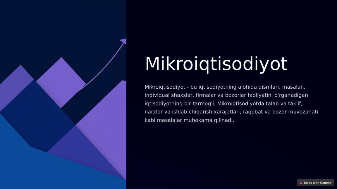 Mikroiqtisodiyot