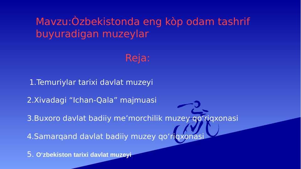 O'zbekistondagi Muzeylar