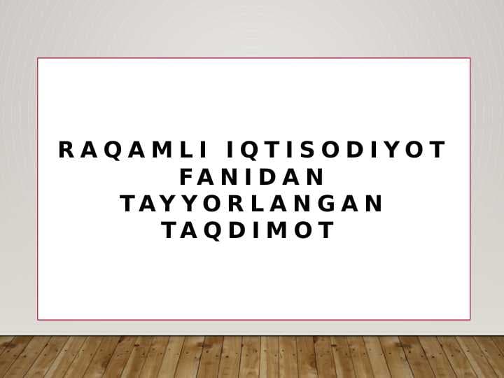 Raqamli xavfsizlik masalalari va uni ta’minlash yo’llari