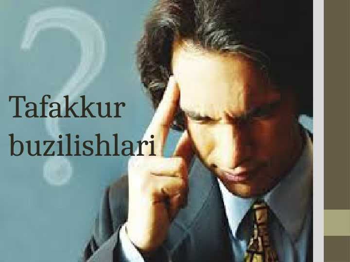 Tafakkur buzilishlari