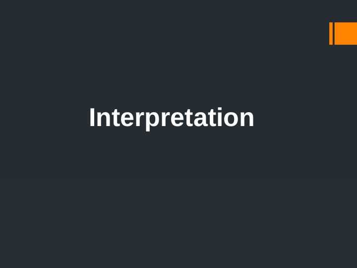 Interpretation