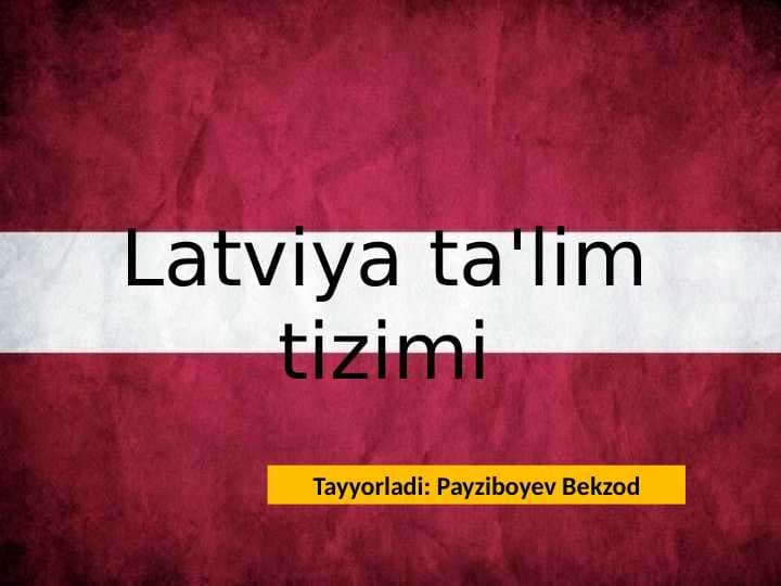 Latviya ta'lim tizimi
