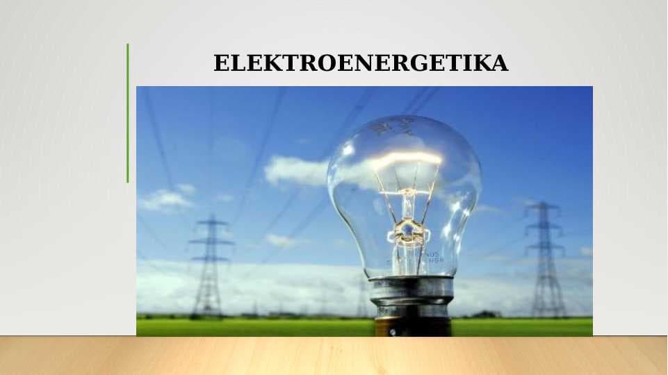 ELEKTROENERGETIKA