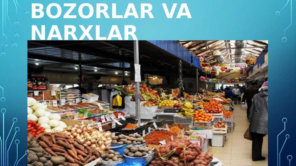 BOZORLAR VA NARXLAR