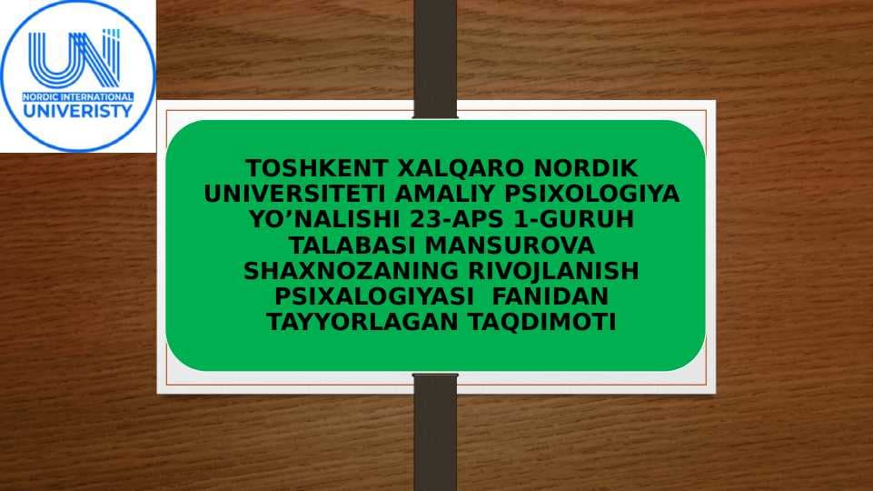 Kichik maktab yoshidagi o’quvchilar pisixikasining umumiy tushunchasi