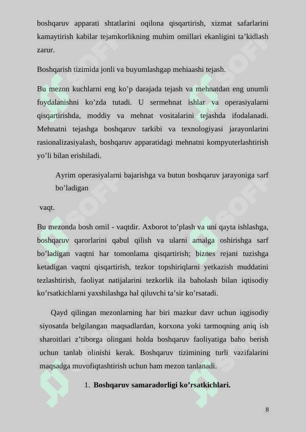 KOMPANIYA MUVAFFAGIYATINI BELGILOVCHI OMILLAR