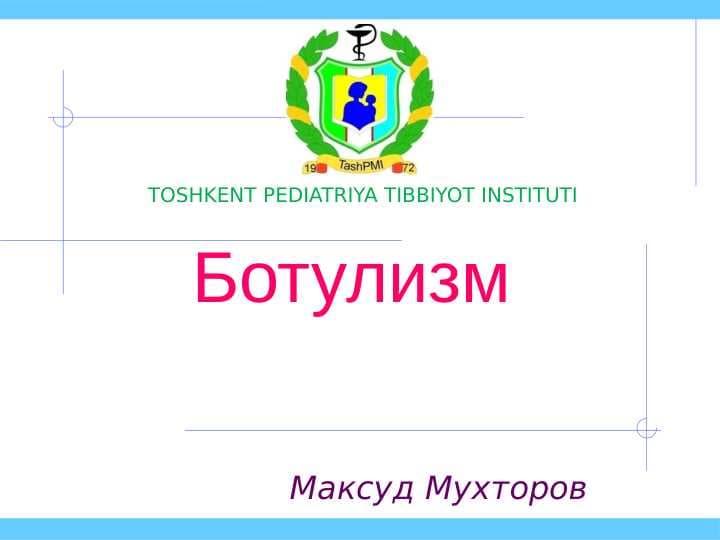 Botulizm kasalligi