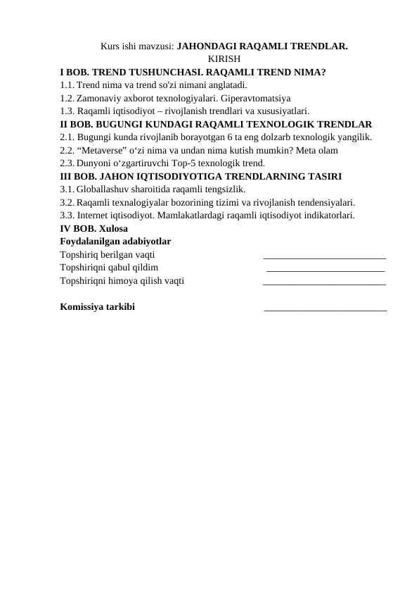 JAHONDAGI RAQAMLI TRENDLAR