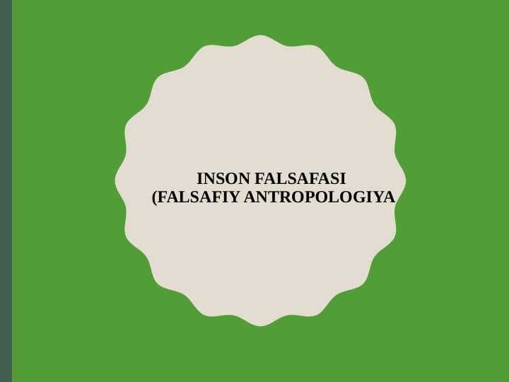 Inson falsafasi (Falsafiy antropologiya