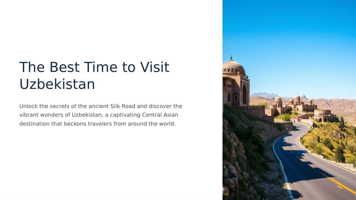 The Best Time to Visit Uzbekistan