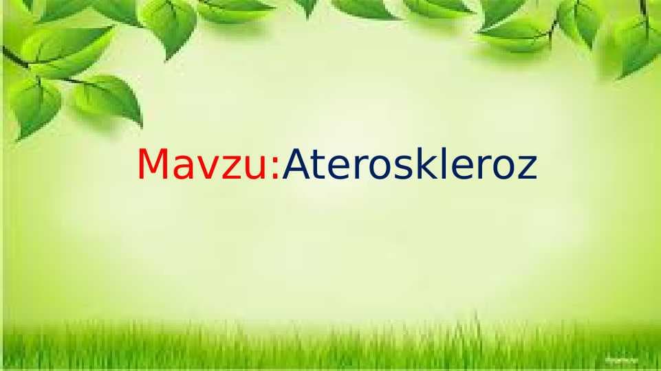 Ateroskleroz