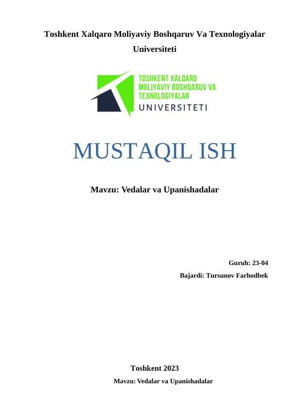 Vedalar va Upanishadalar.docx