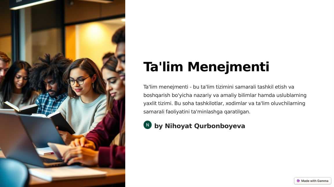 Ta'lim menejmenti