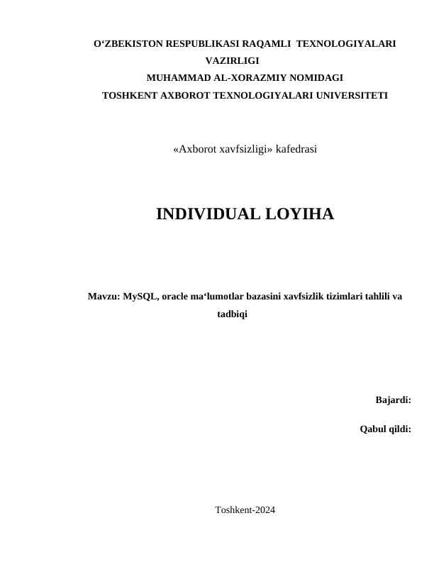 Loyiha ishi
