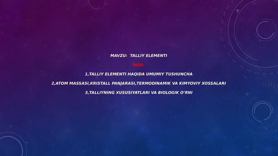 TALLIY ELEMENTI