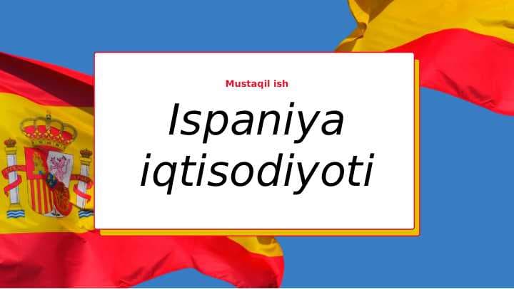 Ispaniya Iqtisodiyoti