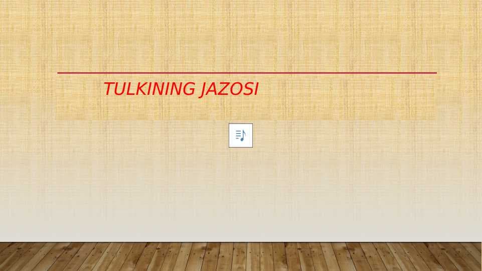 Tulkining jazosi