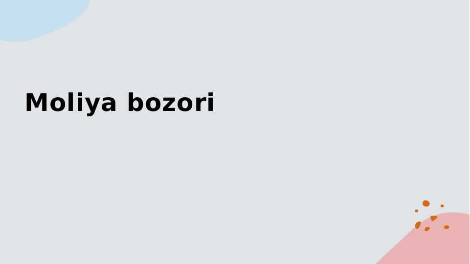 Moliya bozori