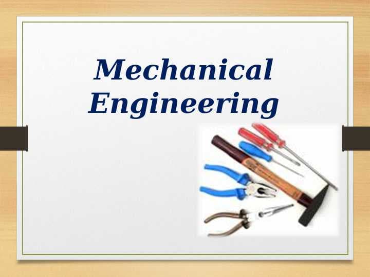 Mechanical Engineering