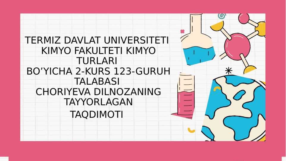 Metall korroziyasining tadqiqot qilish usullarkimyo