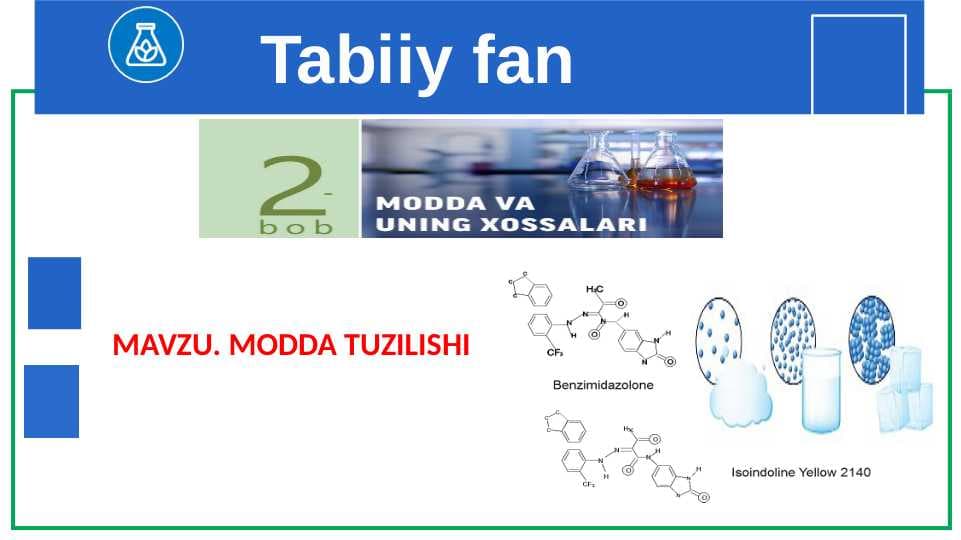 Modda va uning xossalari.
