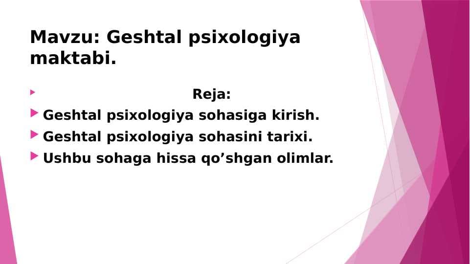 Geshtal psixologiya maktabi