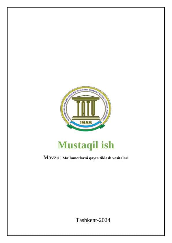 Ma'lumotlarni qayta tiklash vositalari
