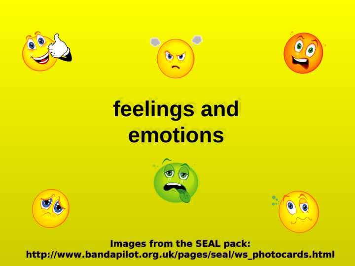 feelings and emotions