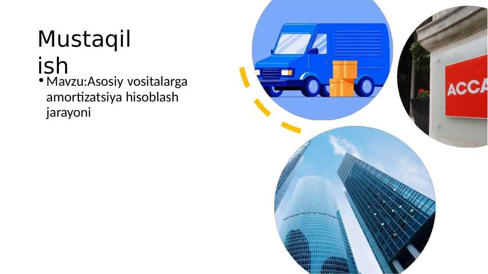 Asosiy vositalarga amortizatsiya hisoblash jarayoni