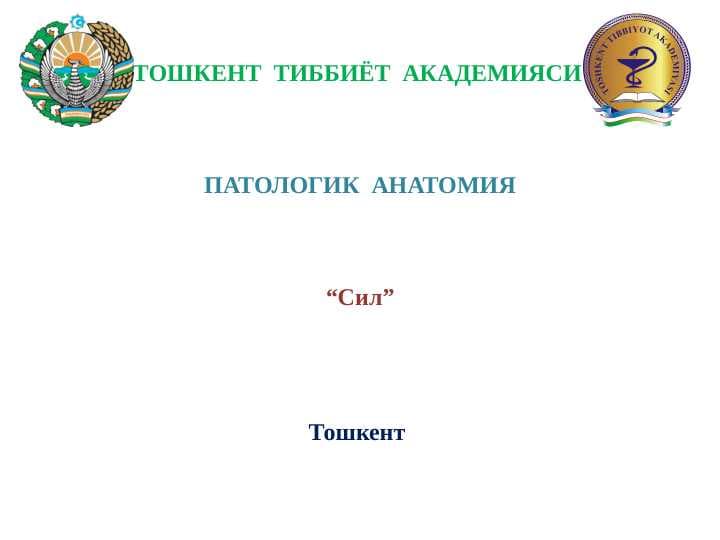 Sil patologiyasi . Patalogik anatomiya