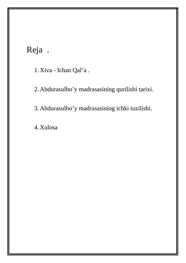Xiva - Ichan Qal’a