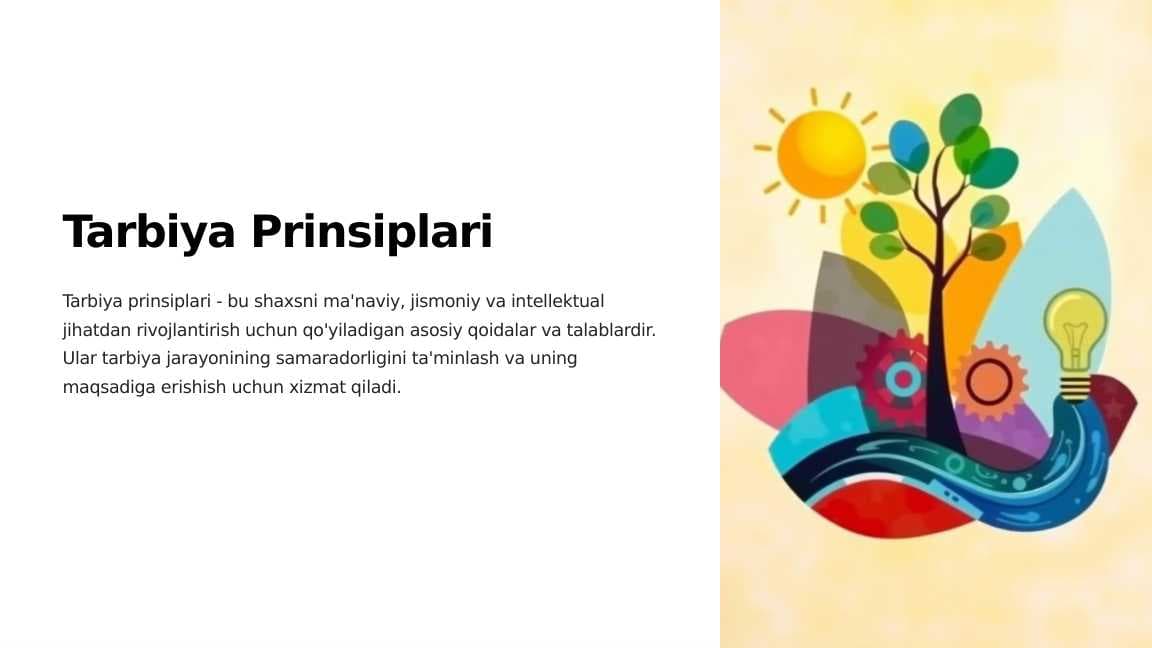 Tarbiya Prinsiplari