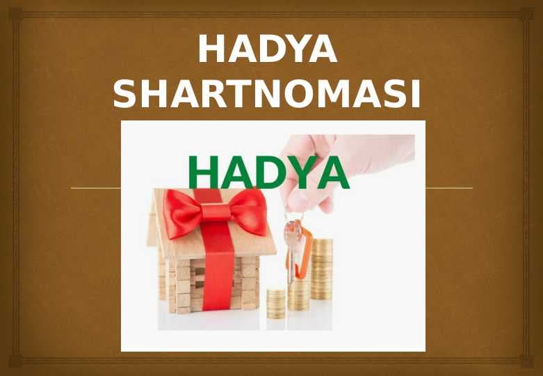 Hadya shartnomasi