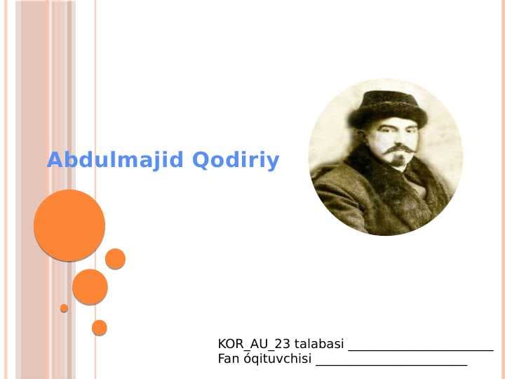 Abdulmajid Qodiriy