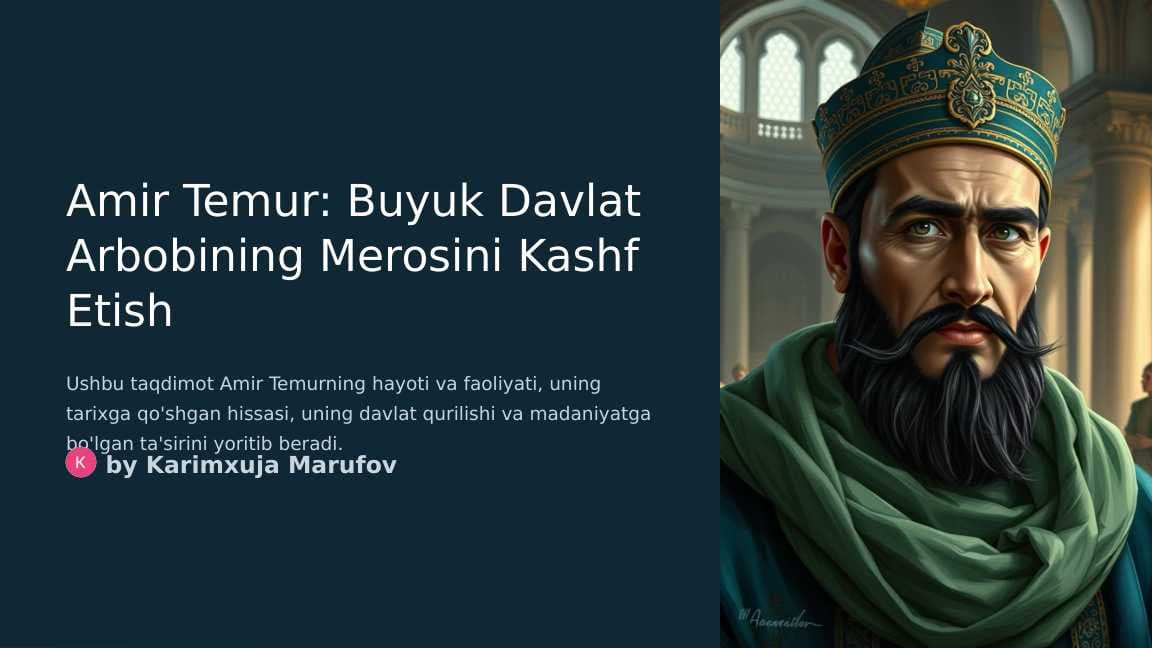 Amir Temur Buyuk Sarkarda