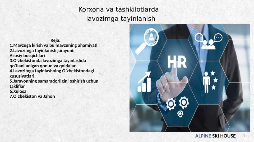 Korxona va tashkilotlarda  lavozimga tayinlanish